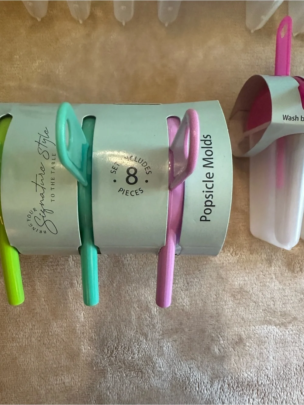 Multi-Color Silicone Frozen Treat Mold Popsicle Maker - 6 Pack